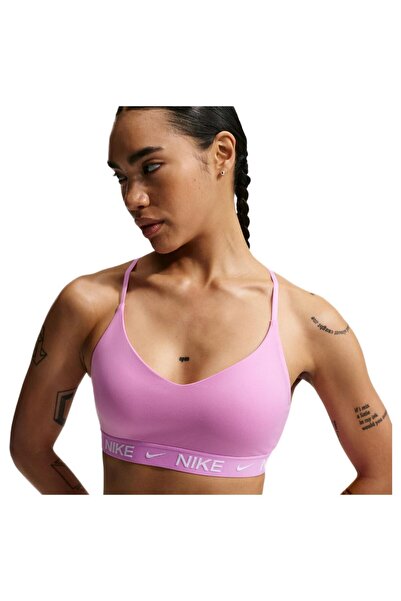 Nike Γυναικείος Αθλητικός Στηθόδεσμος Προπόνησης Dri-FIT Indy Ελαφριάς Υποστή...