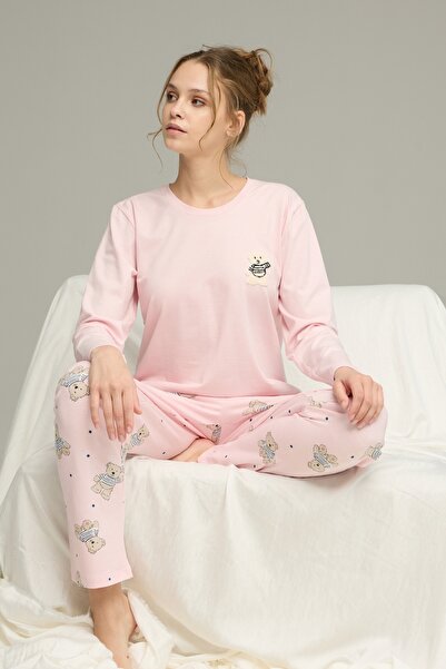SeXen Γυναικεία Πιτζάμα "Sexen" PINK TEDDY