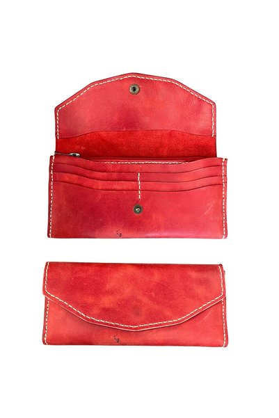 ipekbazaar Kit DIY pentru confecționarea unui portofel din piele cu fermoar Istanbul, set de portofel pentru femei cu închidere cu capsă, realizat manual.