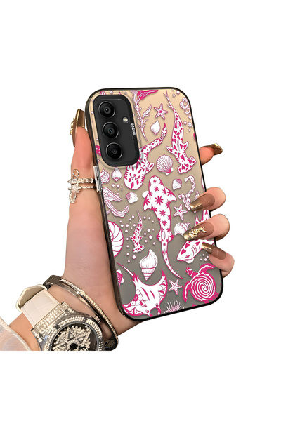 ucuc Samsung Galaxy A15 4G/5G Compatible Hard Acrylic Back Silicone Edge Lens...