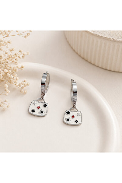 Archhazel Jewelery Steel Earrings - Gray - Without Stone