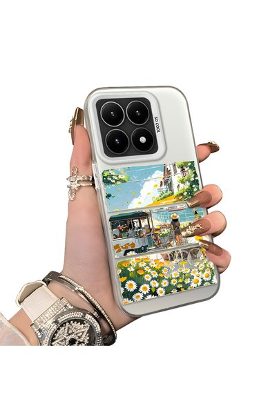 ucuc Xiaomi Mi 15t Compatible Hard Acrylic Back Silicone Edge Lens Protection...