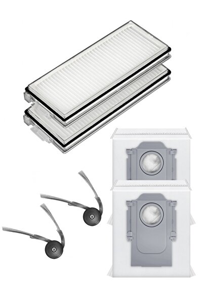 Rovexa Συμβατό με Roborock QRevo C, 2 φίλτρα Hepa, 2 πλαϊνές βούρτσες, 2 σακο...