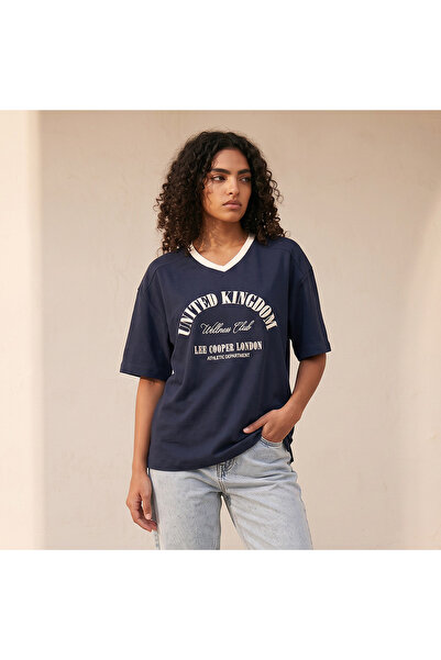Lee Cooper SS EMBR FASHION TEE