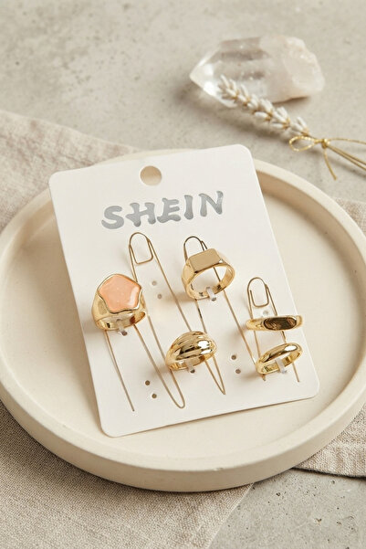 Marsilyan Bijou Rings - Gold-colored - Agate