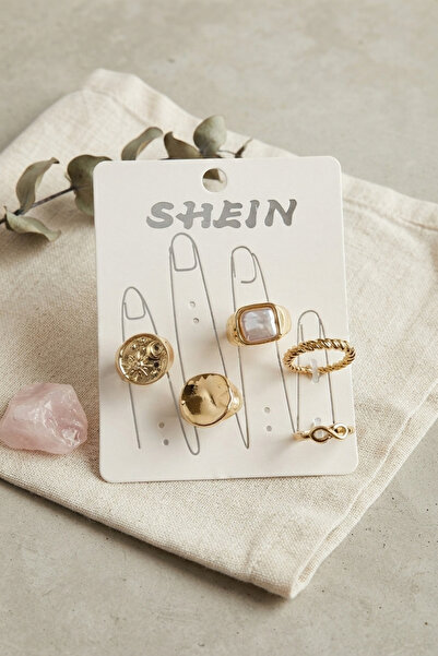 Marsilyan Bijou Rings - Gold-colored - Agate