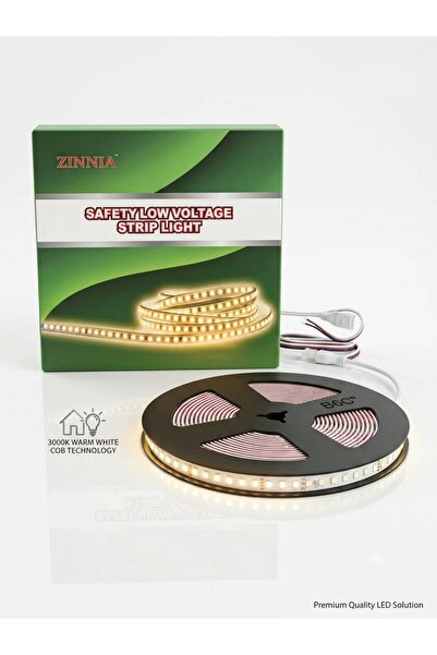 Zinnia شريط إضاءة LED عالي الكثافة - 10 أمتار (3000 كلفن أبيض دافئ، IP44)