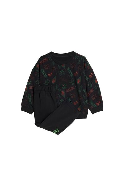 adidas Set de trening negru pentru bebeluși Disney Mickey Mouse