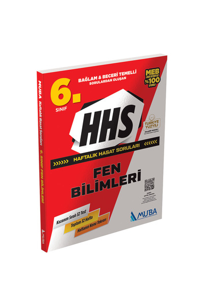 Muba Yayınları HHS6003 - 6.Sınıf Fen Bilimleri Haftalık Hasat Soruları (HHS)