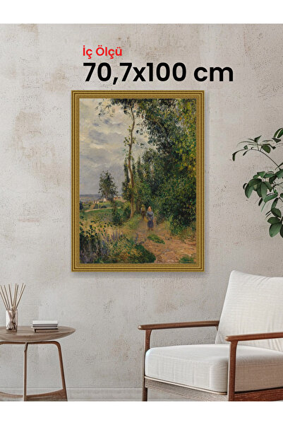 HARS Gallery Klasik Altın Çerçeve 70,7 x 100 cm Şeffaf Korumalı PVC