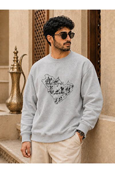 ZAVIXO Sweatshirts - Gray - Oversize