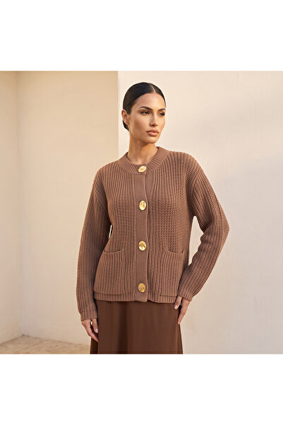 FAV ملابس محبوكة بأزرار أمامية