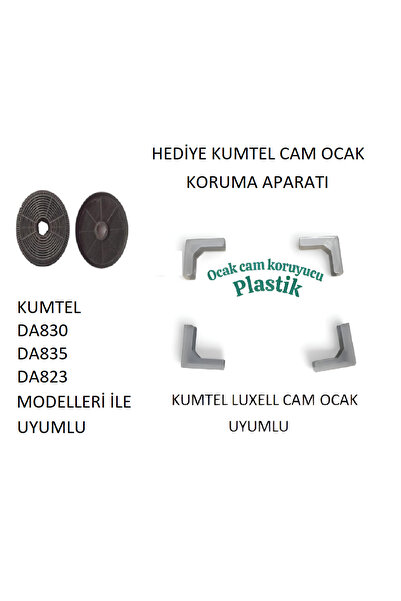 KUMTEL DAVLUMBAZ UYUMLU BİMDE SATİLANLARLA UYUMLU(CAM OCAK KÖŞE KORUMA APARATI HEDİYELİ)
