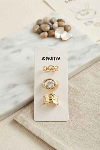 Marsilyan Bijou Rings - Gold-colored - Agate