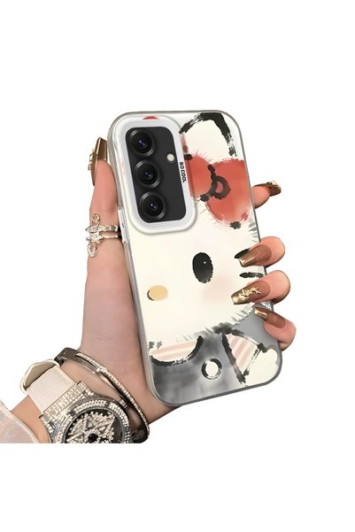 ucuc Samsung Galaxy S25 Compatible Hard Acrylic Back Silicone Edge Lens Prote...