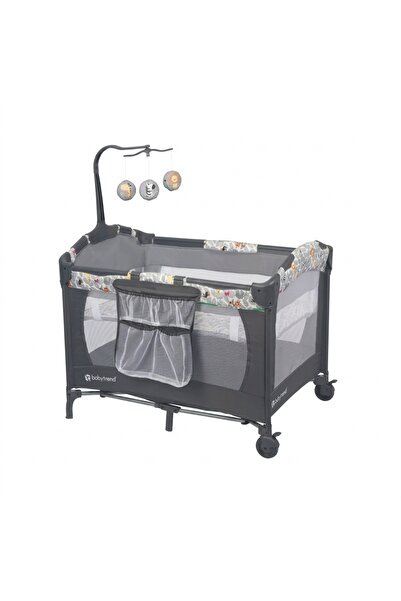 babytrend سرير أطفال محمول EZ Rest مع سرير أطفال صغير - Safari Snuggles