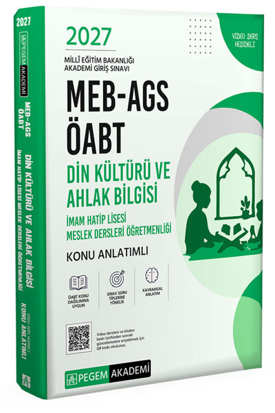 Pegem Akademi Yayıncılık 2027 MEB-AGS ÖABT Din Kültürü ve Ahlak Bilgisi Öğretmenliği Konu Anlatımlı