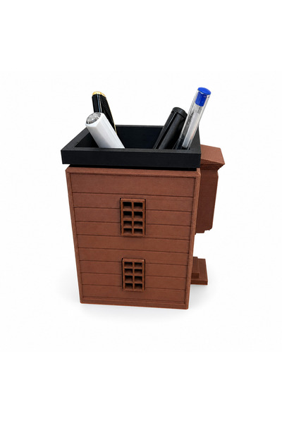 Mira's Coffee Penholder & Paper Clip - Plastic