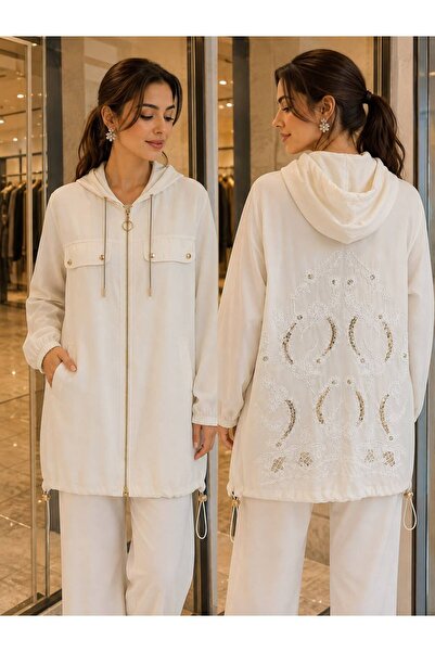 iz atelier Kapüşonlu Kap