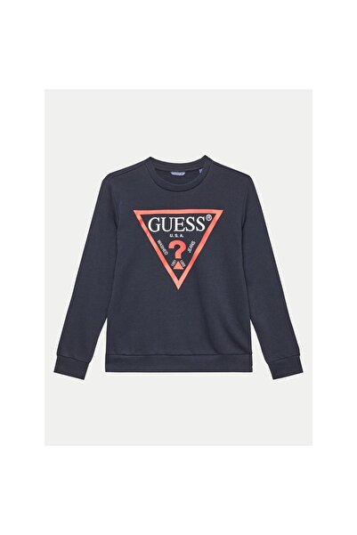 Guess Bluză băieți L73Q09KAUG0 Albastru închis