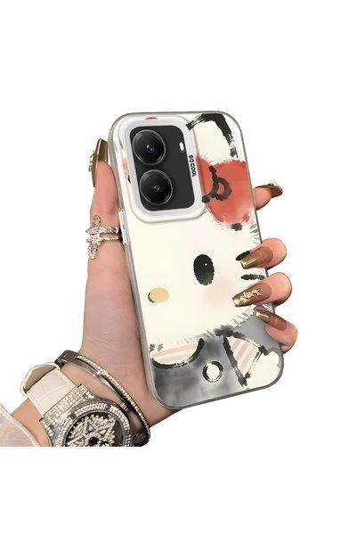 ucuc Xiaomi Poco X7 Pro Compatible Hard Acrylic Back Silicone Edge Lens Prote...