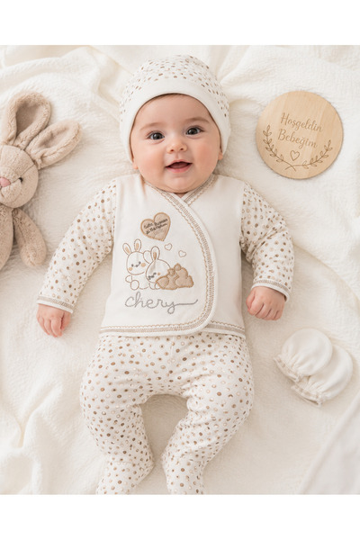 Yalçınoğlu Kids Coming Home Outfits - Beige - Casual