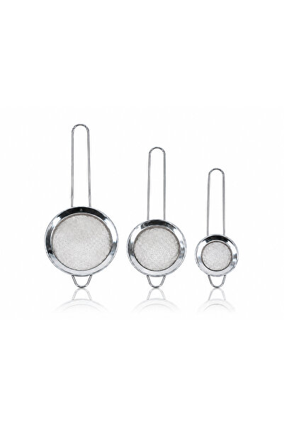 ARVALE 3-Piece Stainless Steel Mini Fine Mesh Strainer Set – Tea Strainer, Fl...