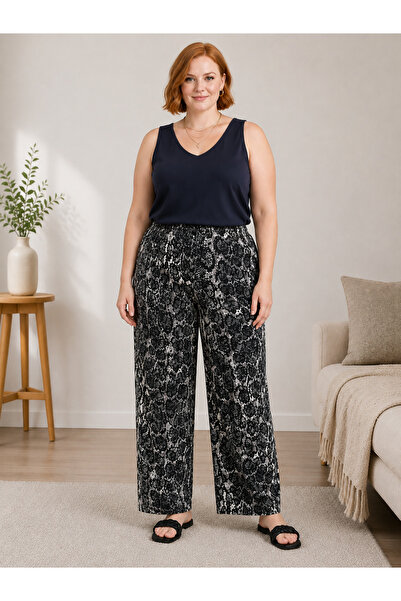 CNG MODA Plus Size Pants - Gray - Waist Elastic