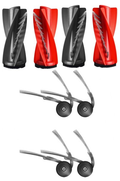 Rovexa 2 Main Brushes 4 Side Brushes for Roborock Qrevo Edge Compatible