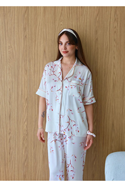 Brand Of Zaz Solenne Saten Kısa Kollu Pijama Takımı
