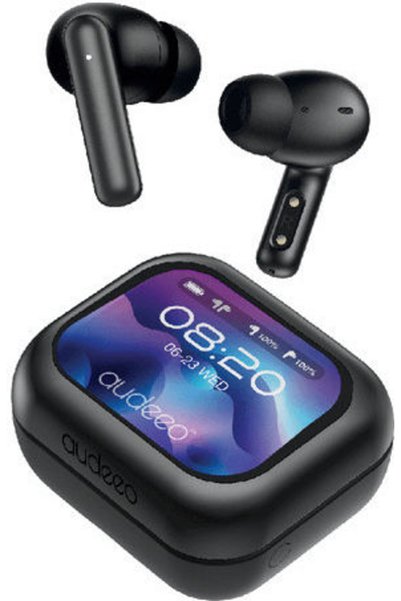 Audeeo Prism Pro+ Ενδοωτικά Ακουστικά Bluetooth Handsfree με Θήκη Φόρτισης Μαύρα