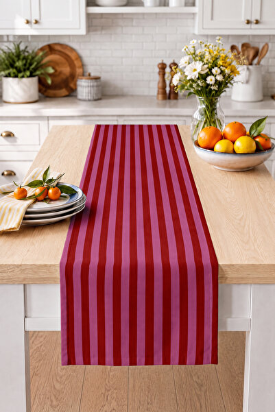 Home Dikey Çizgili Modern Yemek Masası ve Konsol Dekorasyonu İçin Dekoratif Ş...