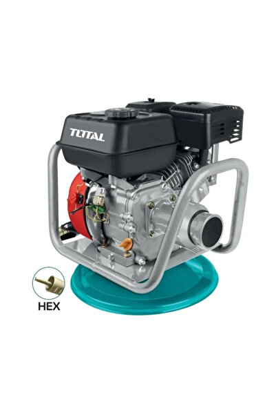 TOTAL Vibrator de beton pe benzina TOTAL, 4800W, prindere HEX