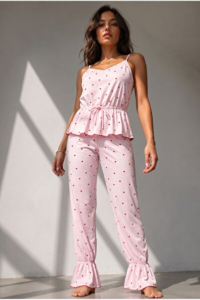 FİT WOMEN Pajama Sets - Pink - Long