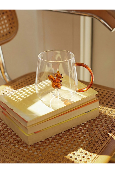 LC Waikiki LCW HOME Karışık Sincap Figürü Cam Kupa 380 Ml