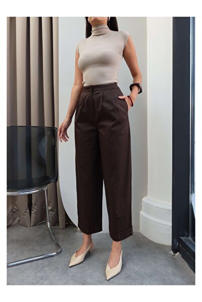 ESRAHELVACI Trousers - Brown - Joggers