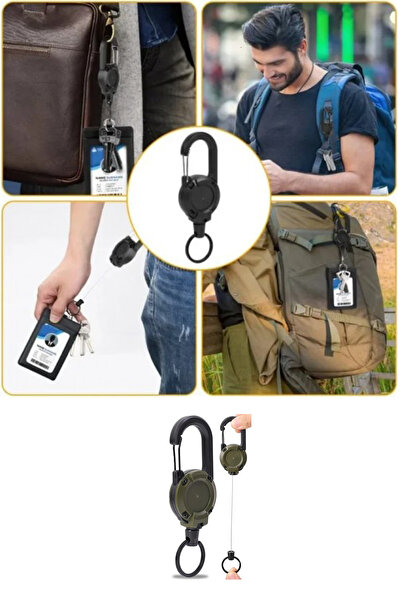 KYLE XM Μπρελόκ Tactical Roller Carabiner με ατσάλινο κορδόνι - Κρεμάστρα κάρ...