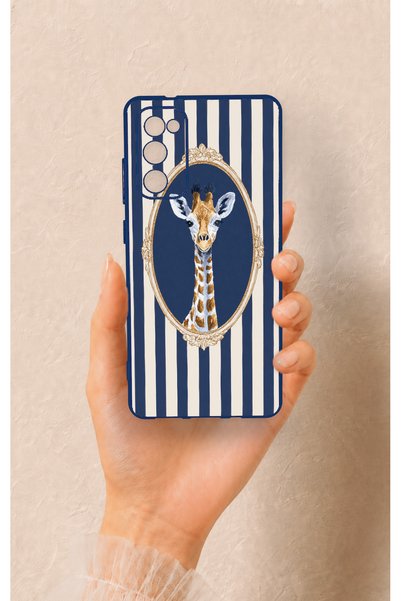 Vip Case Samsung S20Fe Compatible Giraffe Patterned Silicone Case