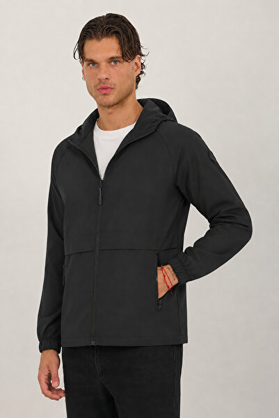 Montivo New Now Men's Black Water and Windproof Seasonal Jacket-Raincoat