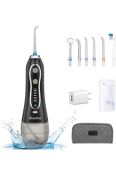 BlueFire Cordless Oral Irrigator 2026 Pro – 5 Modes 30-110PSI, 300ml Water Fl...