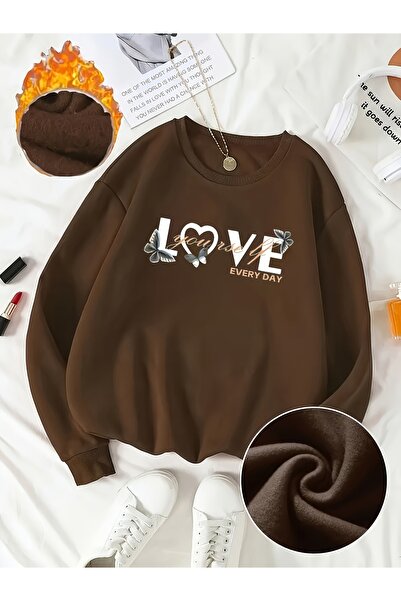 uyguntarz Sweatshirts - Brown - Casual