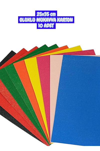 SEYFİKİRTASİYE 25x35 cm OLUKLU MUKAVVA KARTON 10 ADET 160 GR