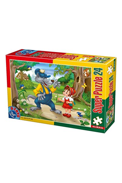 D-Toys Puzzle Scufița Roșie – Puzzle pentru copii, 24 piese