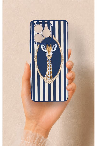 Vip Case Omix X6 Compatible Giraffe Patterned Silicone Case