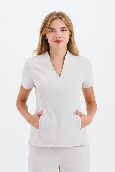 Rhow Bloom Ivory Scrub Üst