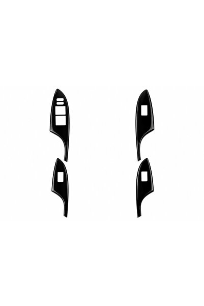 FD Damla Etiket Toyota Corolla 2007 2011 Araç İçi Cam Açma Yerleri Piano Blac...