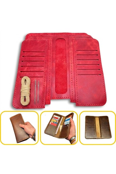 ipekbazaar Wallets - Red - Genuine leather