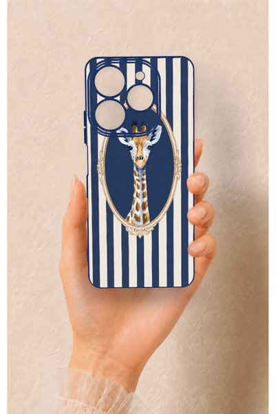 Vip Case Tecno Spark 10 Pro Compatible Giraffe Patterned Silicone Case