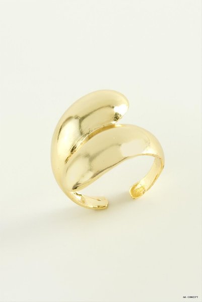 ZERO LAND CONCEPTA Water Drop Metal (163125) Ring, Yellow