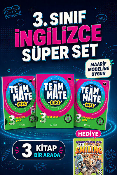 Team Elt Publishing 3.Sınıf Team Mate Practice Book + Vocabulary Book + Test ...